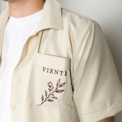 Mediterranean Blouse Men - Beige