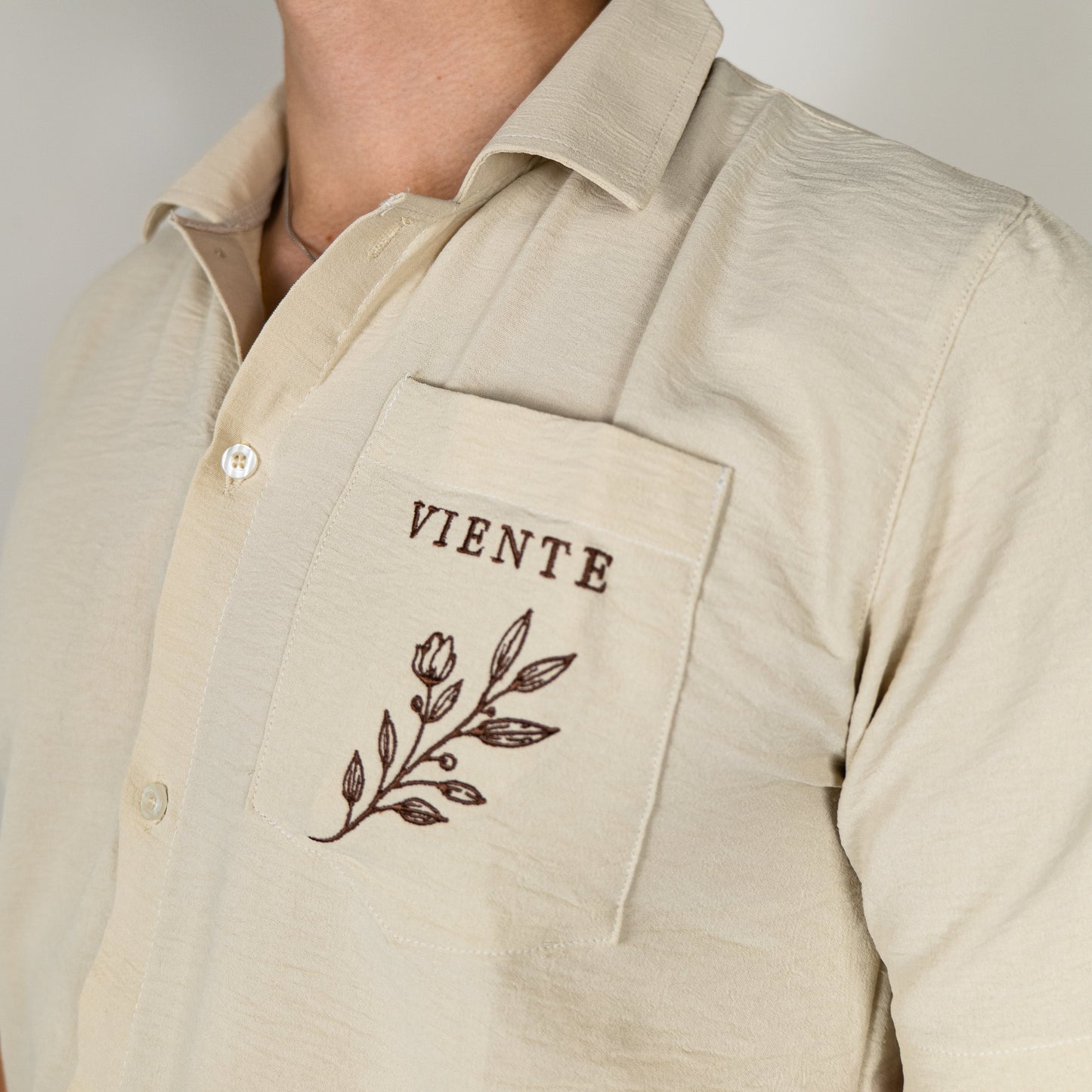 Mediterranean Blouse Men - Beige