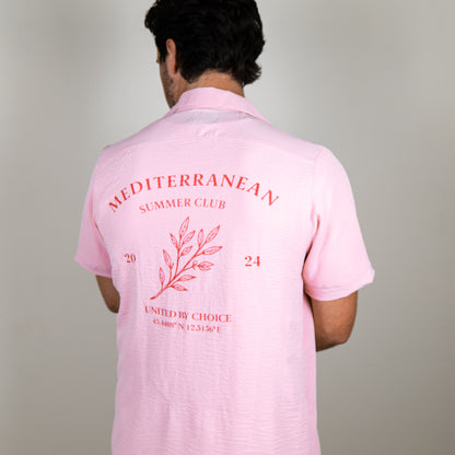 Mediterranean Blouse Men - Pink