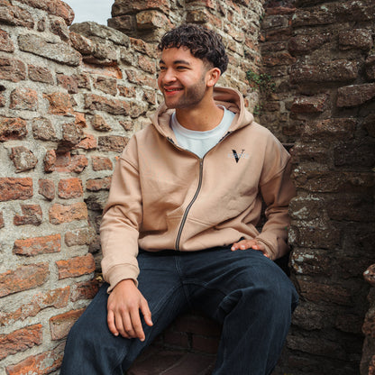 Equal Beige - Full-Zip Hoodie