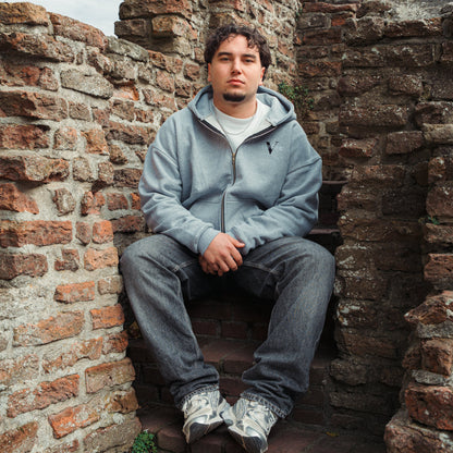 Equal Gray - Full-Zip Hoodie