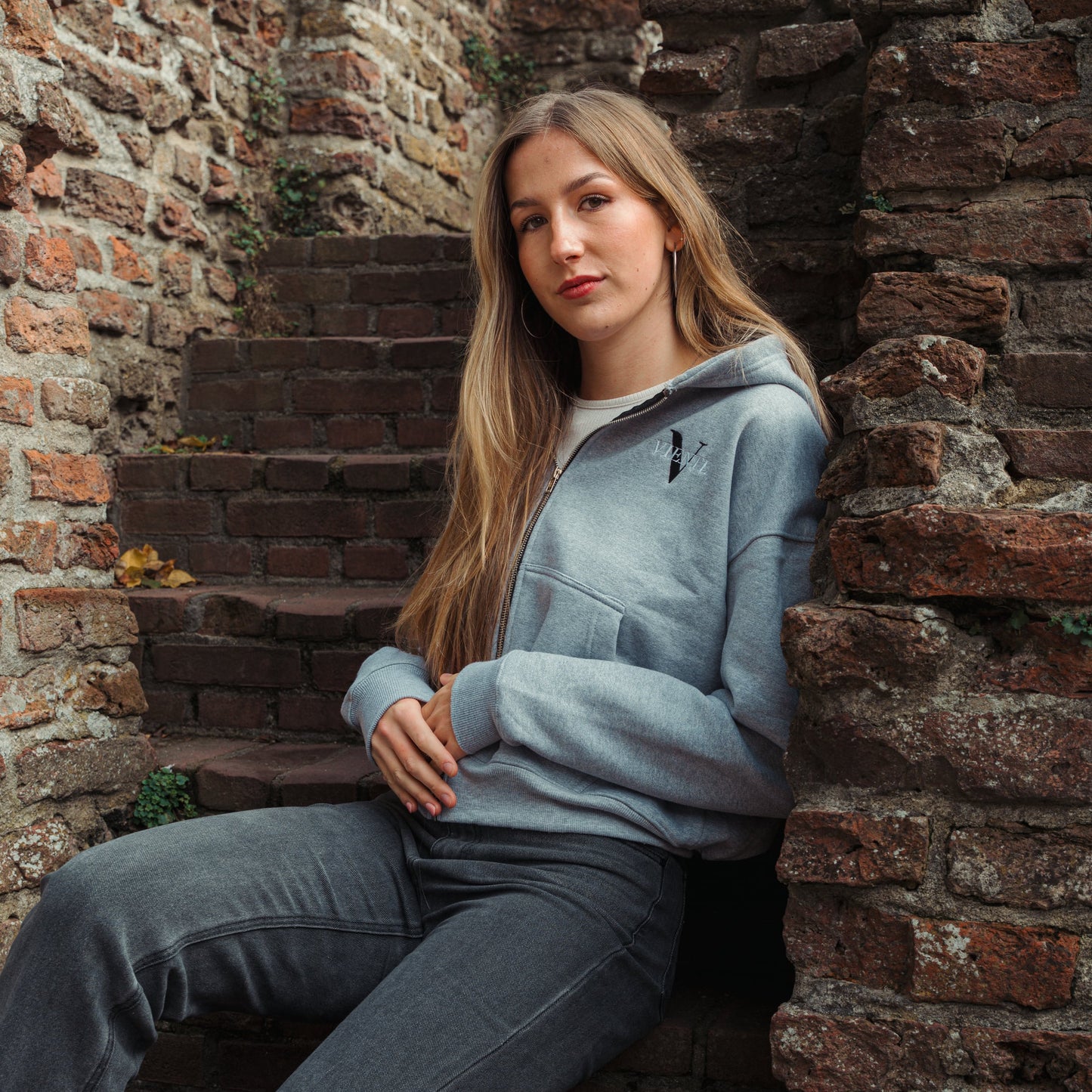 Equal Gray - Full-Zip Hoodie