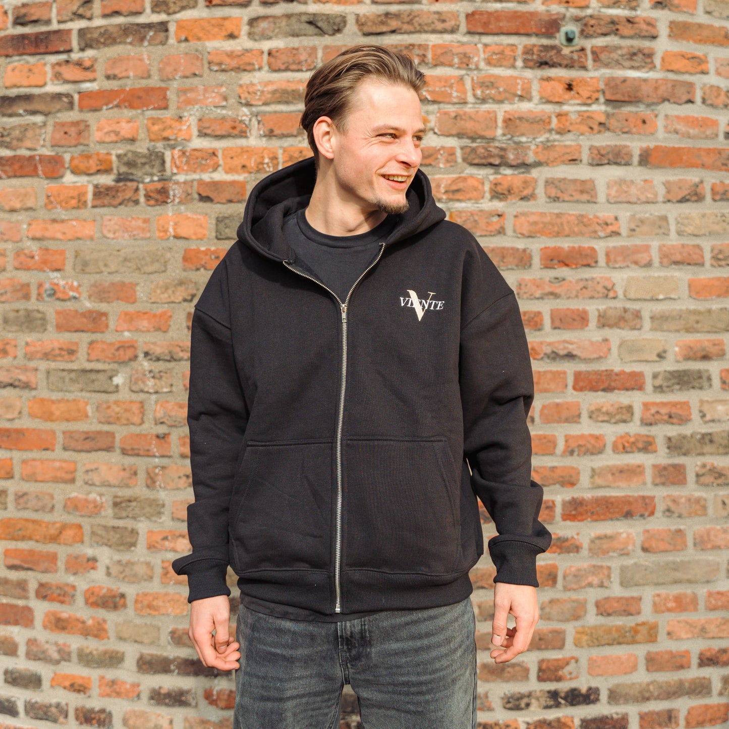 Equal Black - Full-Zip Hoodie
