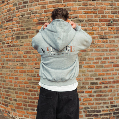 Equal Gray - Full-Zip Hoodie