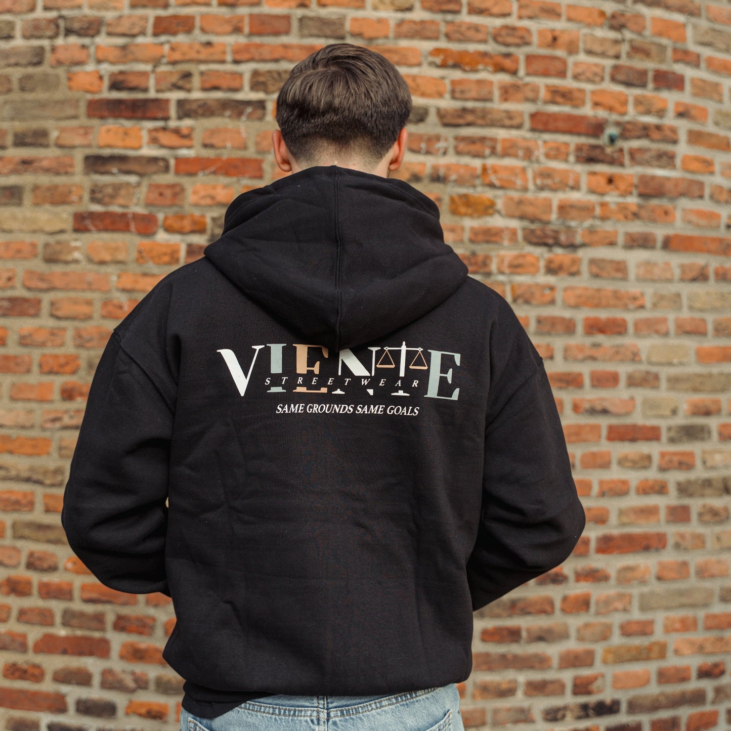 Equal Black - Full-Zip Hoodie