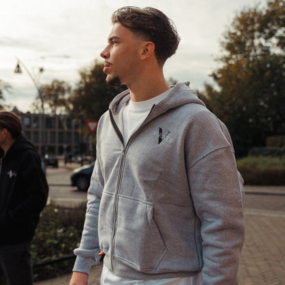 Equal Gray - Full-Zip Hoodie